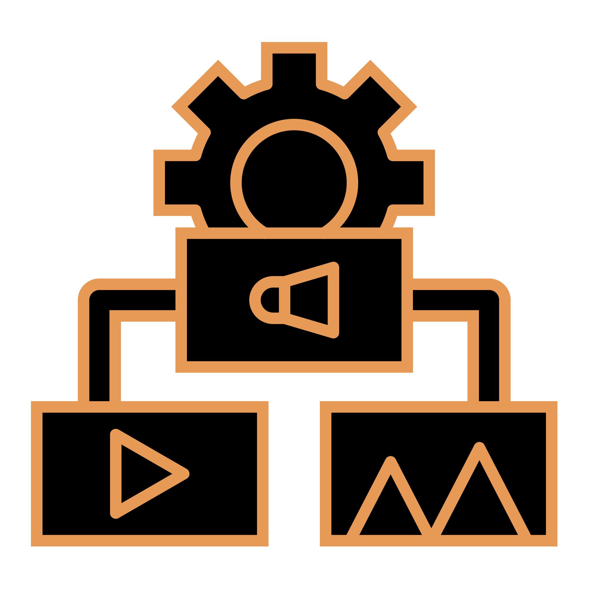 Production workflow icon